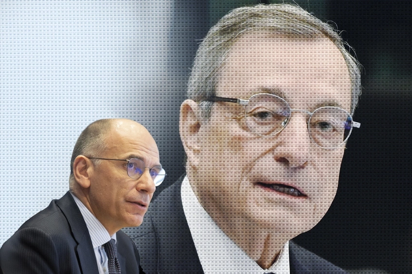 Letta y Draghi