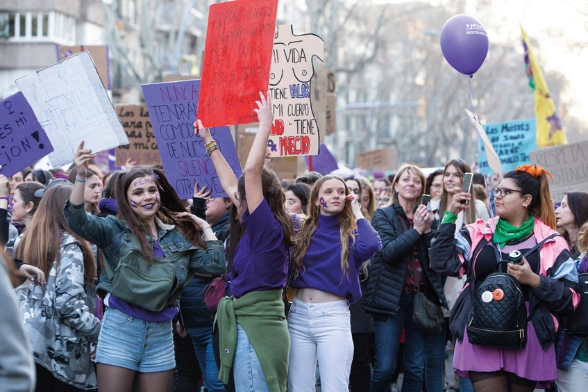 Marcha feminista del 8M 2019 Barcelona