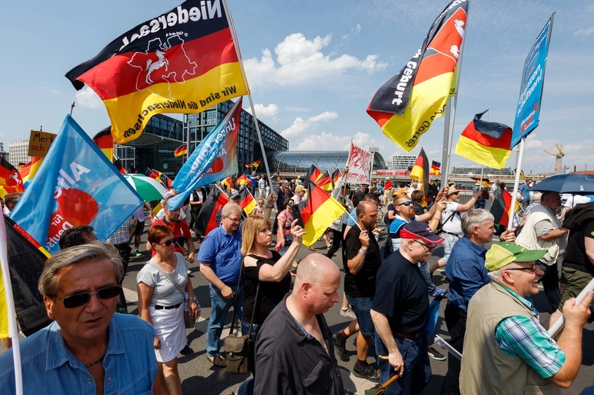 Manifestación de AfD en Berlín.