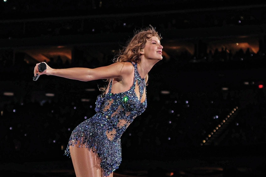 Taylor Swift en un concierto de The Eras Tour.
