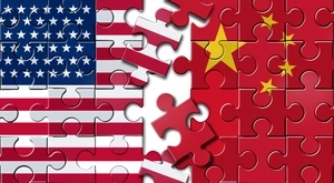 Bandera Puzzle China USA