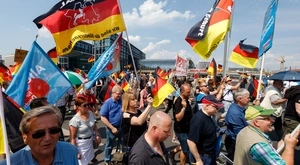 Manifestación de AfD en Berlín.