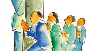 ilustración japón perico pastor